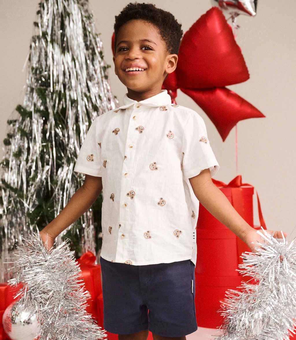 HUXBABY I All Over Hux Emb S/Slv Shirt