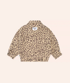HUXBABY I Very Cherry Leopard Print Denim Jacket