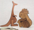 BUTTONWORKS I Katie Koala Wooden Sculpture