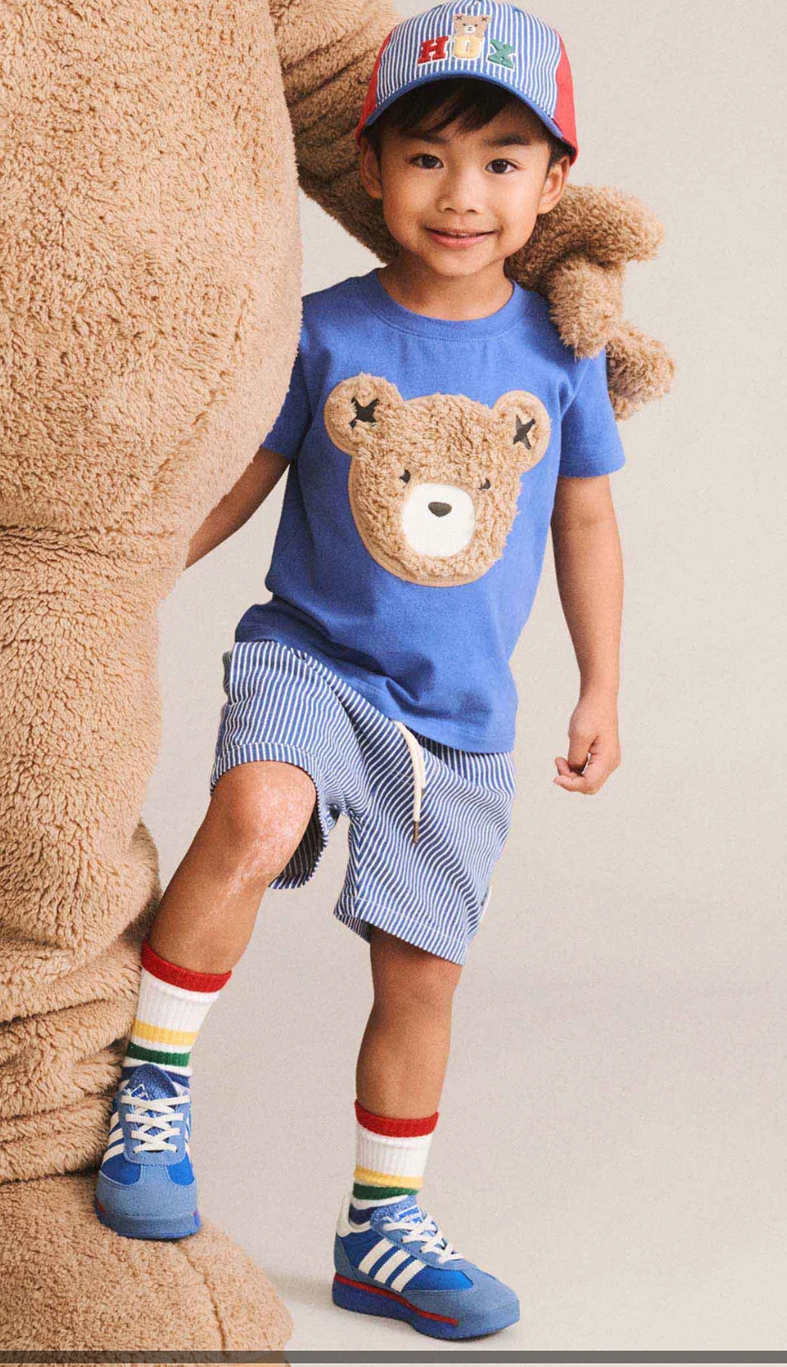 HUXBABY I Furry Huxbear Tee I Cobalt
