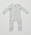 KYND BABY I Light Zippee Baby Romper I Dusk Blue Stripe