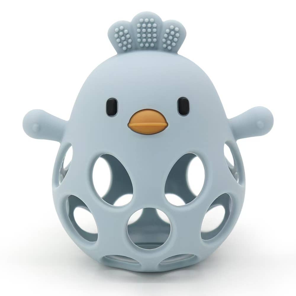 LITTLE MALLOW I Silicone Chicken Teether I Pink