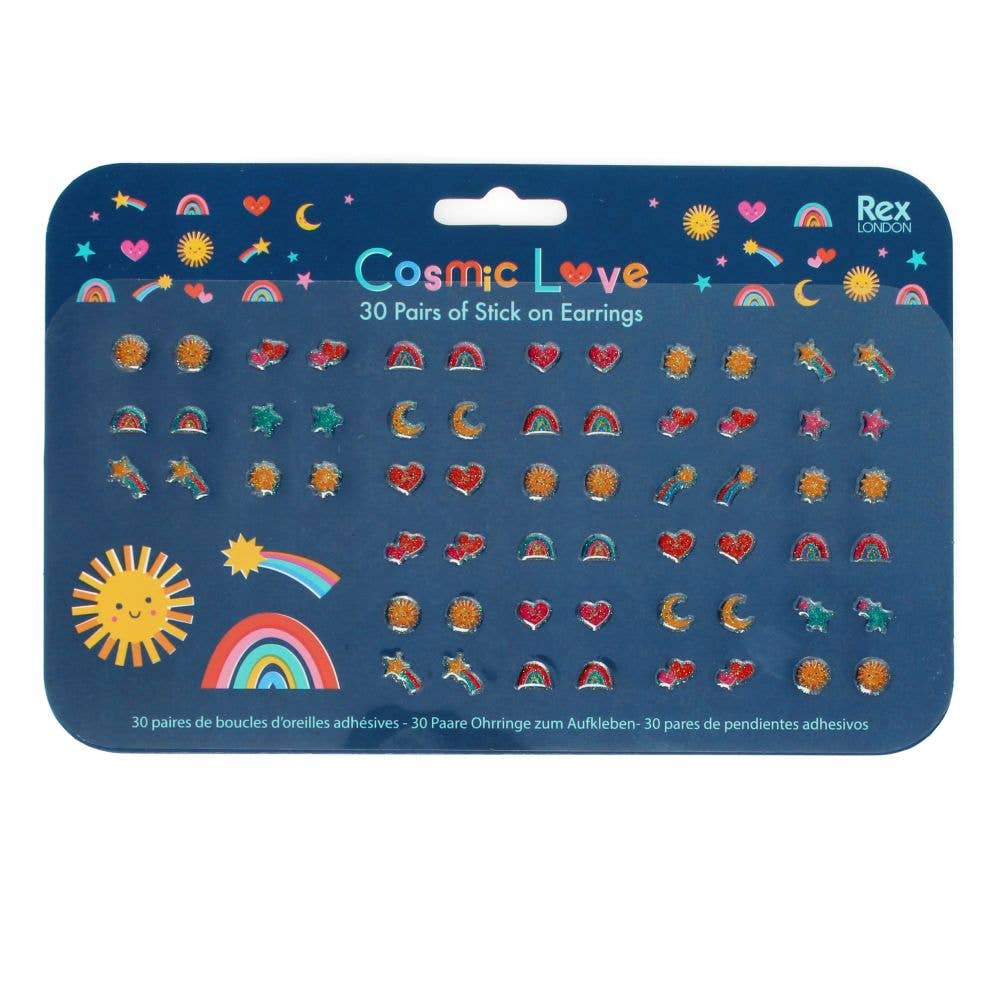 REX LONDON I Stick on Earrings I Cosmic Love