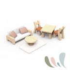 Flowers Cottage Dolls House with Starter set
