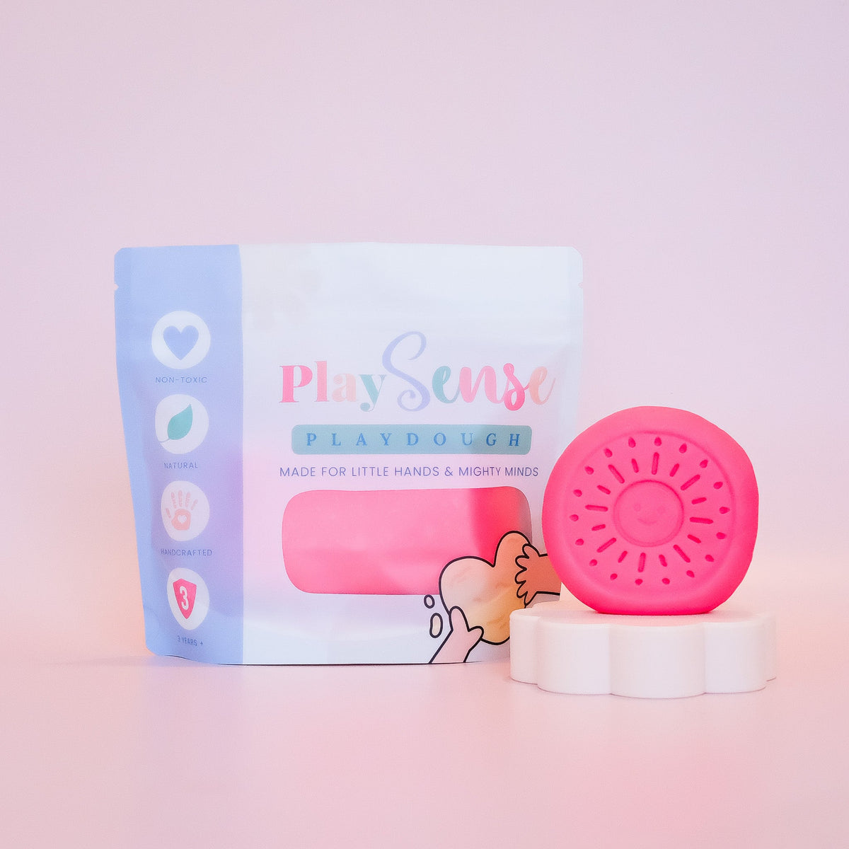 PLAY SENSE I Dough I Bright Pink I Raspberry Candy Scented