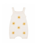 Bebe Scout Knitted Sun Overalls I Cream