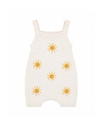 Bebe Scout Knitted Sun Overalls I Cream