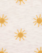 Bebe Scout Knitted Sun Overalls I Cream
