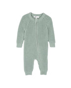 Bebe Sage Knitted Zip Romper