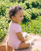 Bebe Willa Organic Knit Pointelle Bodysuit