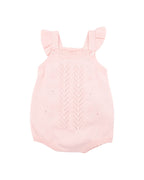 Bebe Organic Pink Bobble Knit Bodysuit