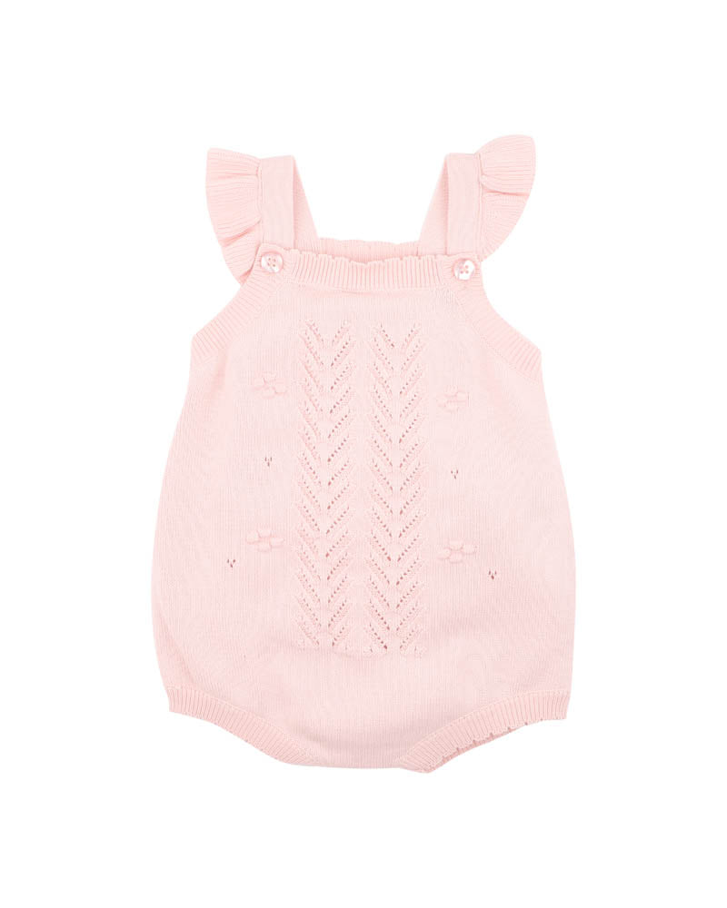 Bebe Organic Pink Bobble Knit Bodysuit