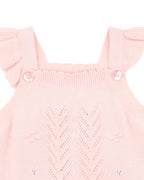 Bebe Organic Pink Bobble Knit Bodysuit
