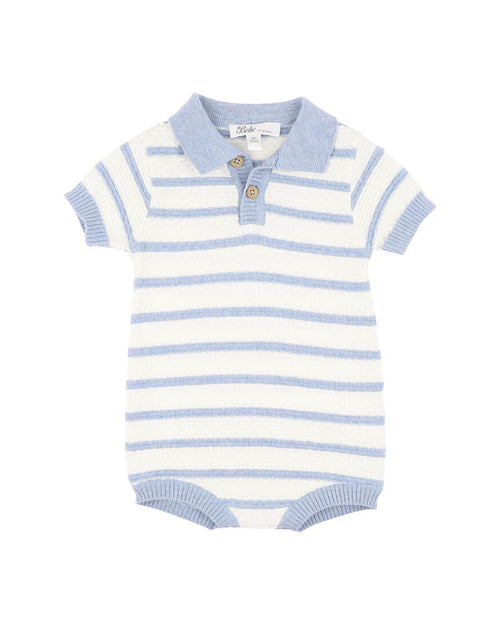 Bebe Brady Organic Knitted Polo Romper