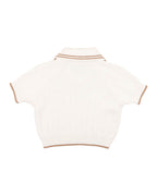 Bebe Evan SS Collared Jumper I Cream