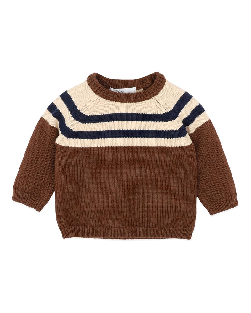 Bebe Jake Raglan Stripe Knitted Jumper