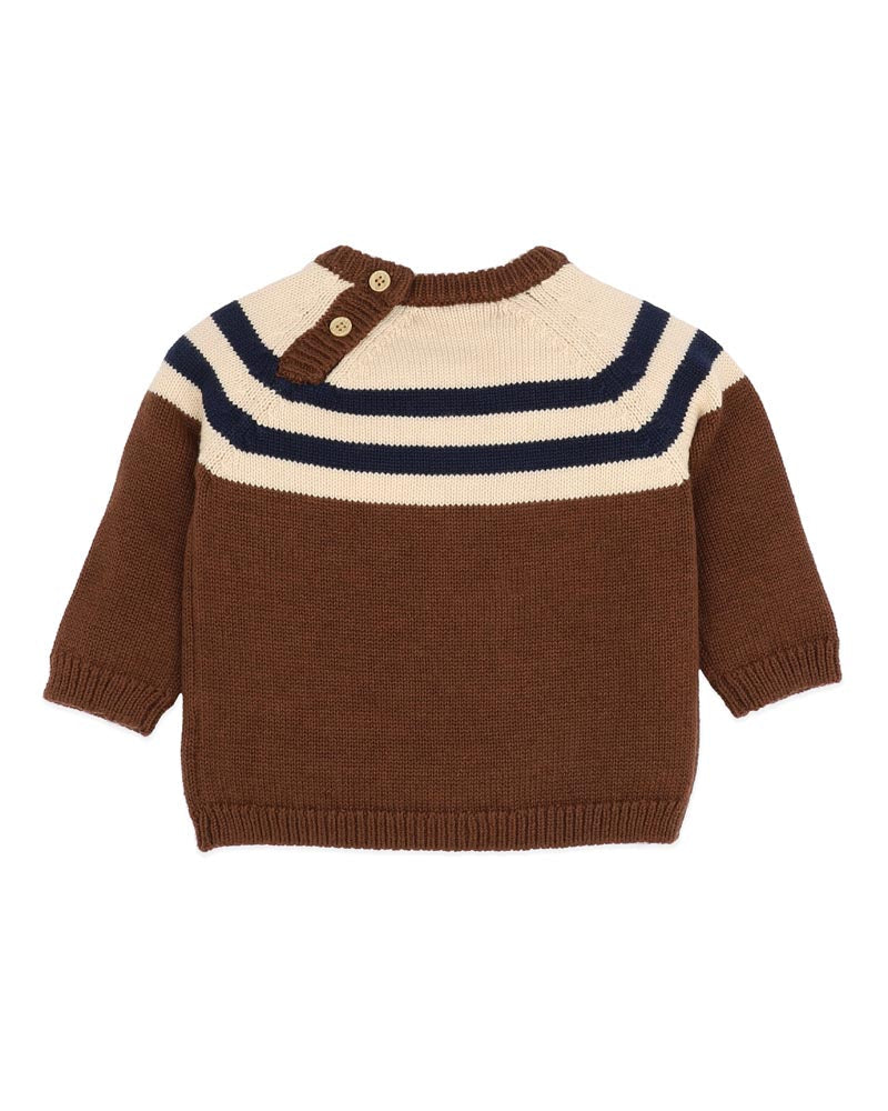 Bebe Jake Raglan Stripe Knitted Jumper