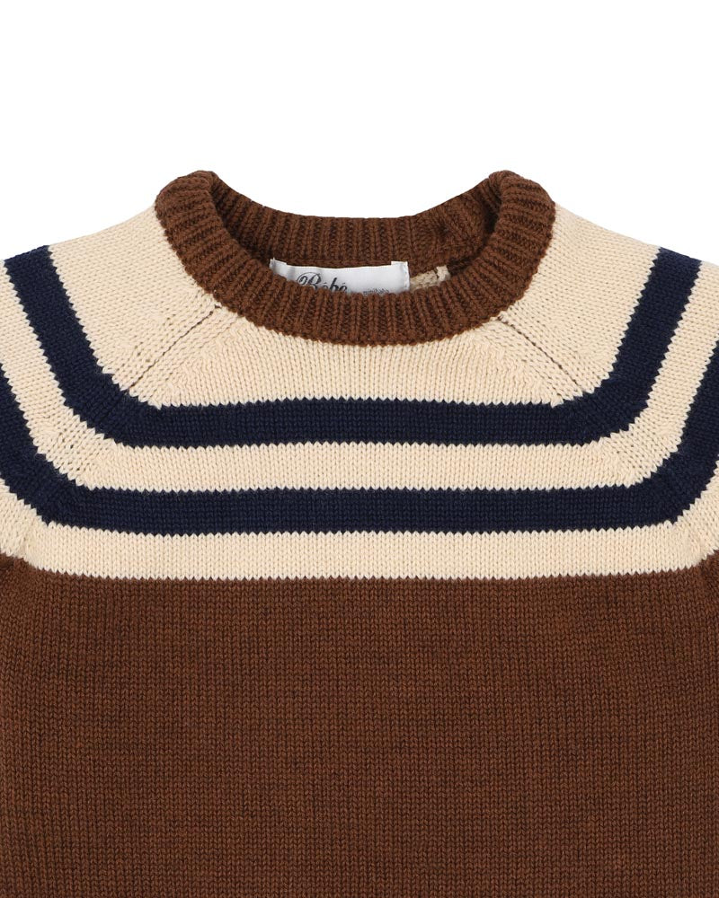 Bebe Jake Raglan Stripe Knitted Jumper