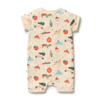 Wilson + Frenchy Deck the Halls Organic Rib Boyleg Zipsuit