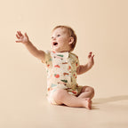 Wilson + Frenchy Deck the Halls Organic Rib Boyleg Zipsuit