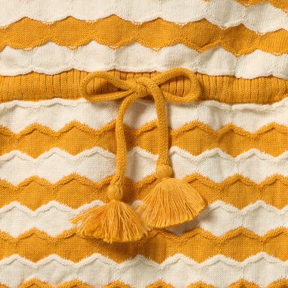 Wilson + Frenchy Marmalade Organic Knitted Chevron Bodysuit