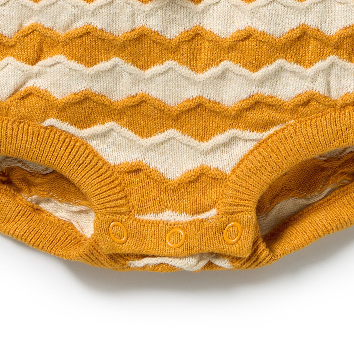 Wilson + Frenchy Marmalade Organic Knitted Chevron Bodysuit
