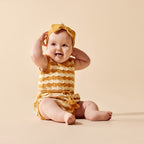 Wilson + Frenchy Marmalade Organic Knitted Chevron Bodysuit