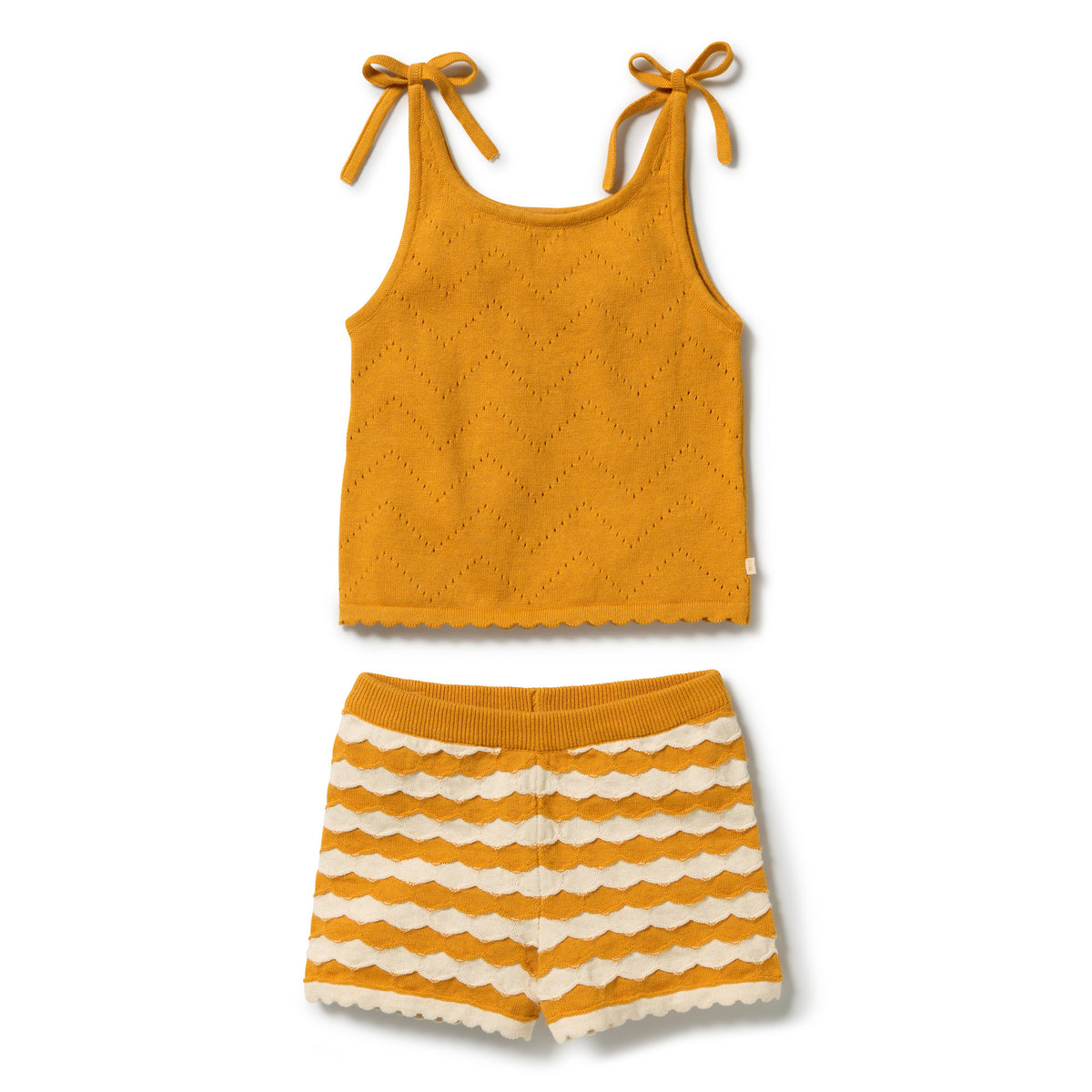 Wilson + Frenchy Marmalade Organic Knitted Chevron Set