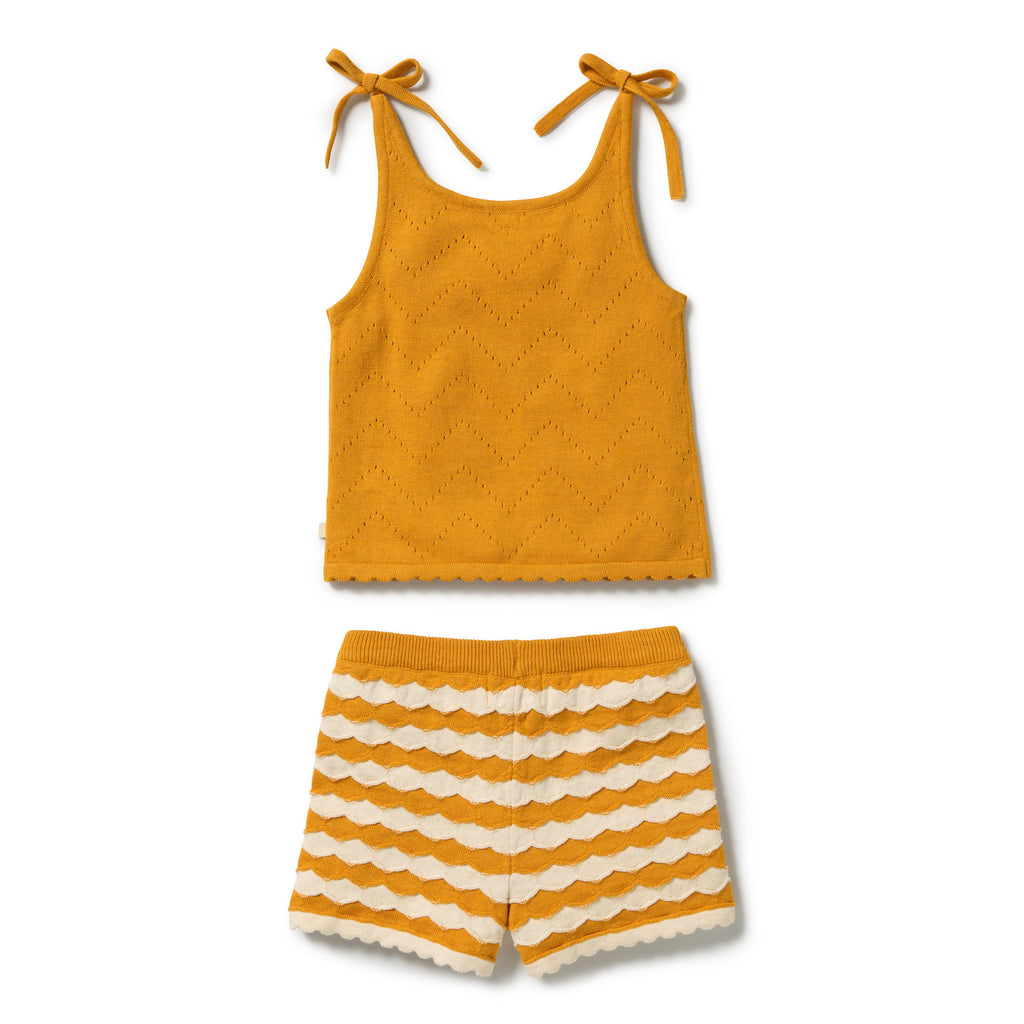 Wilson + Frenchy Marmalade Organic Knitted Chevron Set