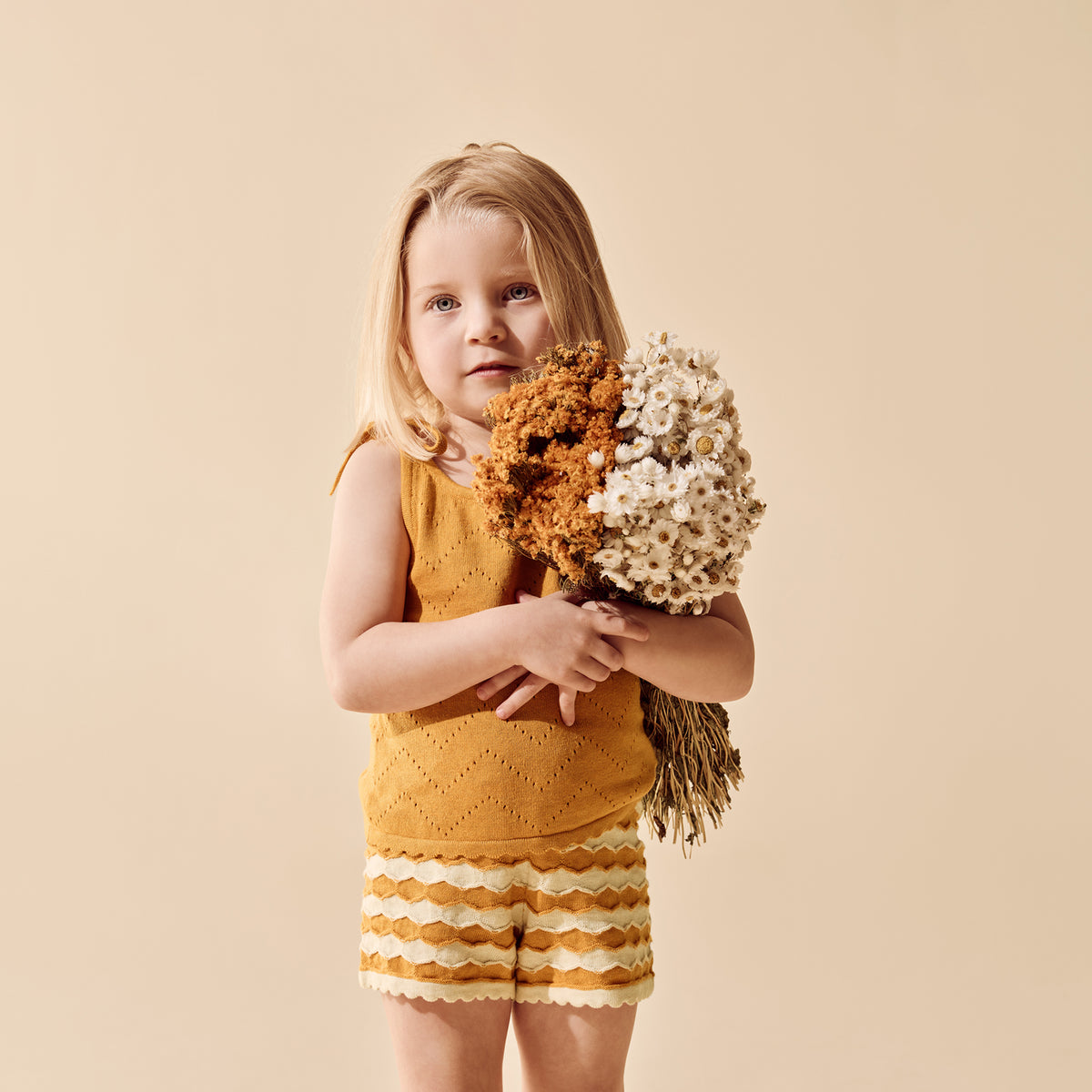 Wilson + Frenchy Marmalade Organic Knitted Chevron Set