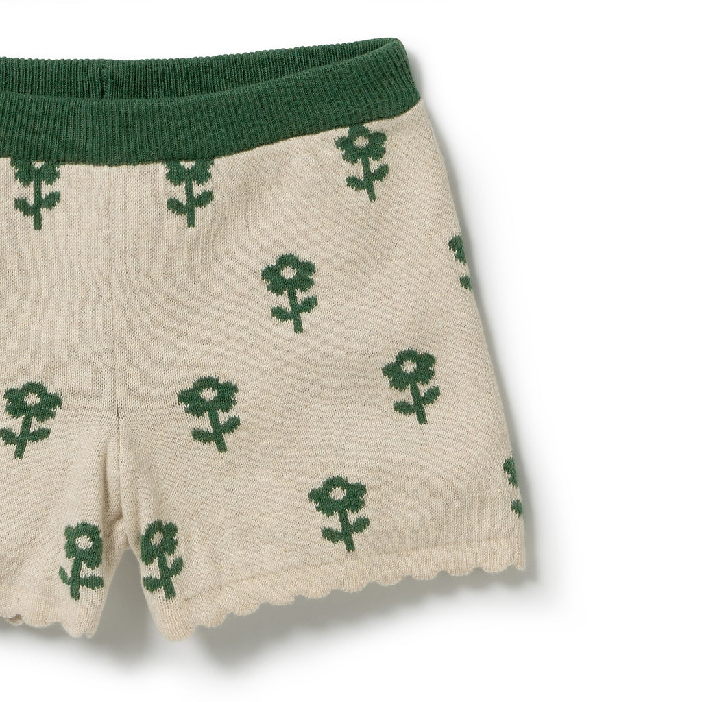 Wilson + Frenchy Fleur Organic Knitted Jacquard Set