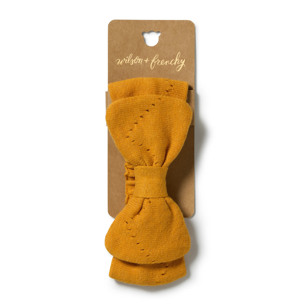 Wilson + Frenchy Marmalade Organic Knitted Pointelle Headband