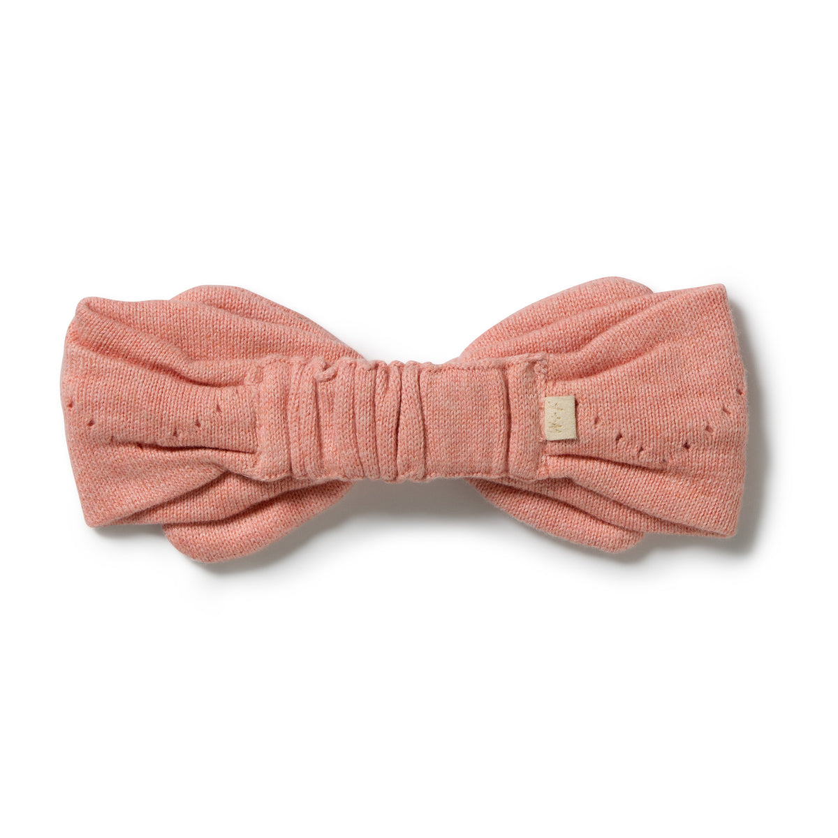 Wilson + Frenchy Petal Pink Organic Knitted Pointelle Headband