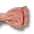 Wilson + Frenchy Petal Pink Organic Knitted Pointelle Headband