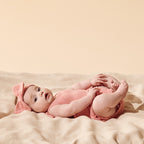 Wilson + Frenchy Petal Pink Organic Knitted Pointelle Headband