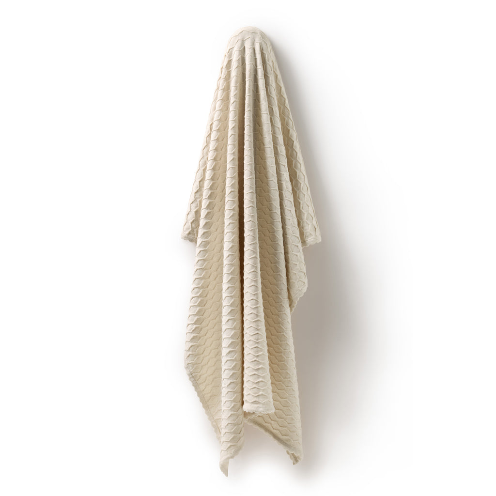 Wilson + Frenchy Milk Cloud Organic Knitted Chevron Blanket