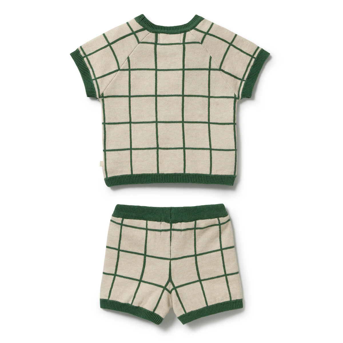 Wilson + Frenchy Lagoon Organic Knitted Check Set