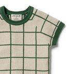 Wilson + Frenchy Lagoon Organic Knitted Check Set