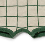 Wilson + Frenchy Lagoon Organic Knitted Check Growsuit