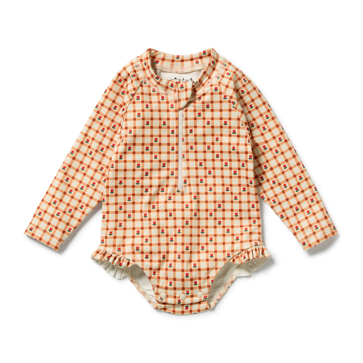 Wilson + Frenchy Checkerberry long sleeve Swimsuit