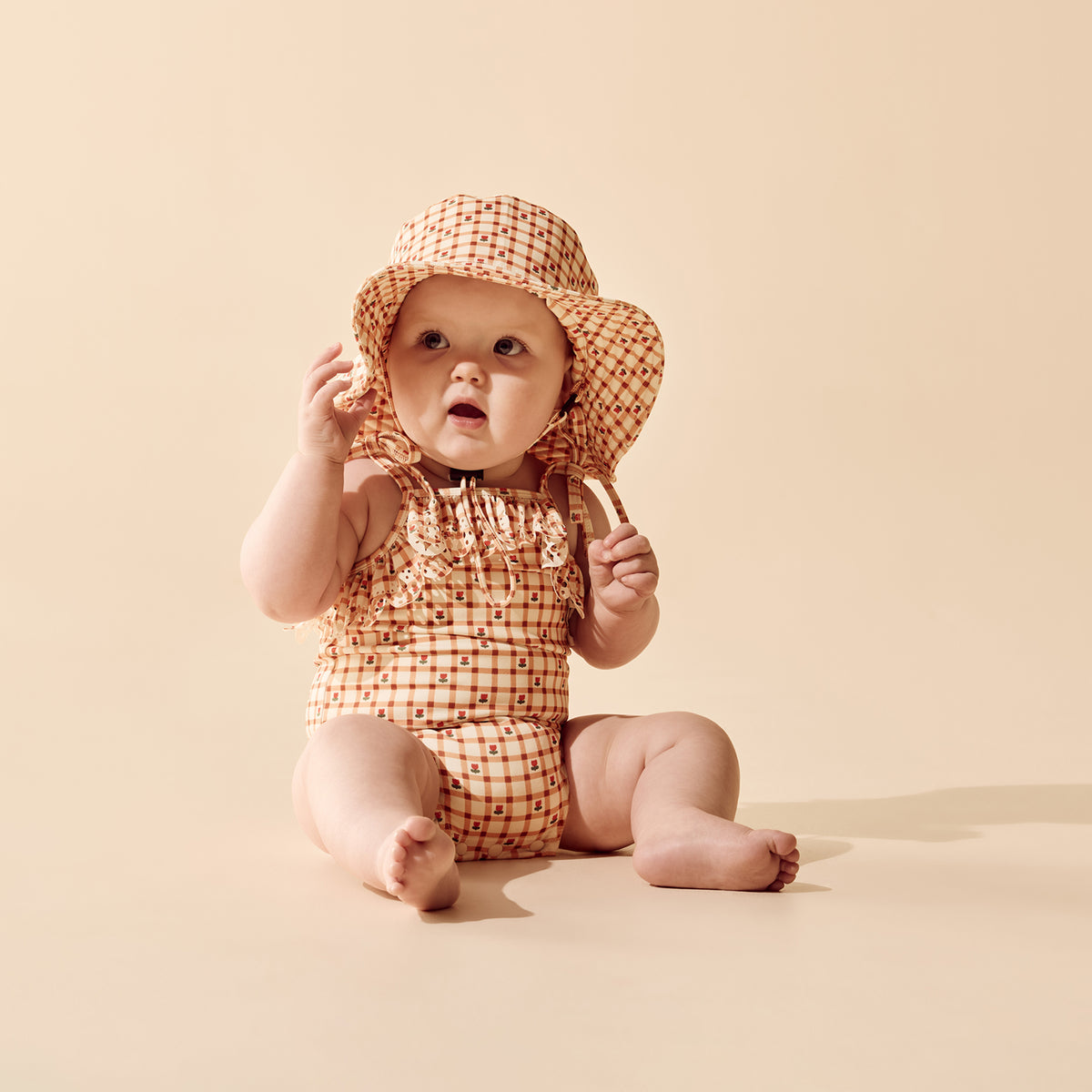 Wilson + Frenchy Checkerberry Swim Sun Hat