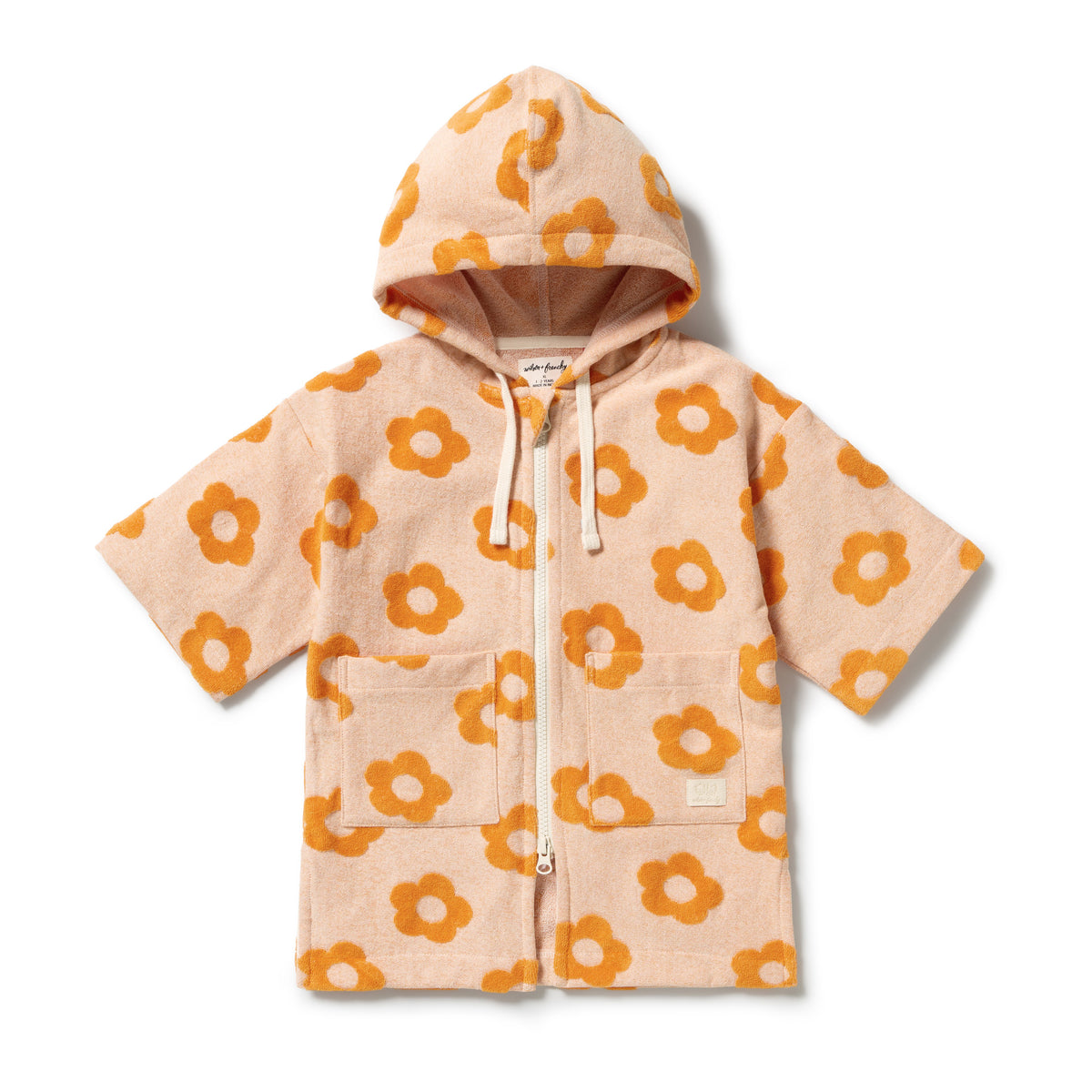 Wilson + Frenchy Daisy Glow Organic Terry Hooded Towel