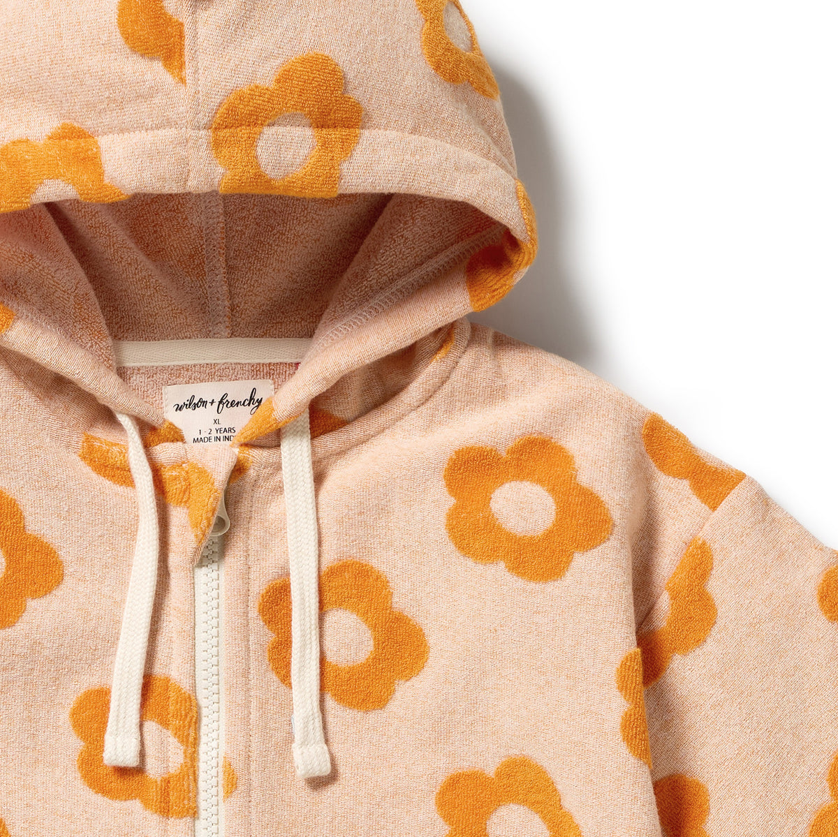 Wilson + Frenchy Daisy Glow Organic Terry Hooded Towel