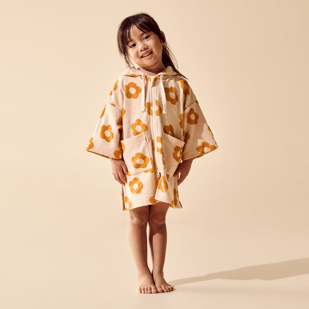Wilson + Frenchy Daisy Glow Organic Terry Hooded Towel