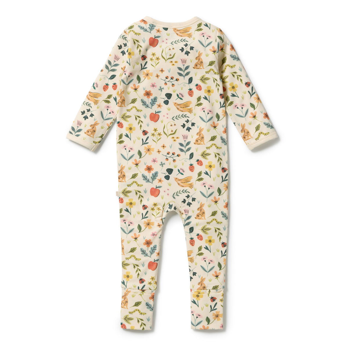 Wilson + Frenchy Summer Garden Organic Zipsuit with Feet