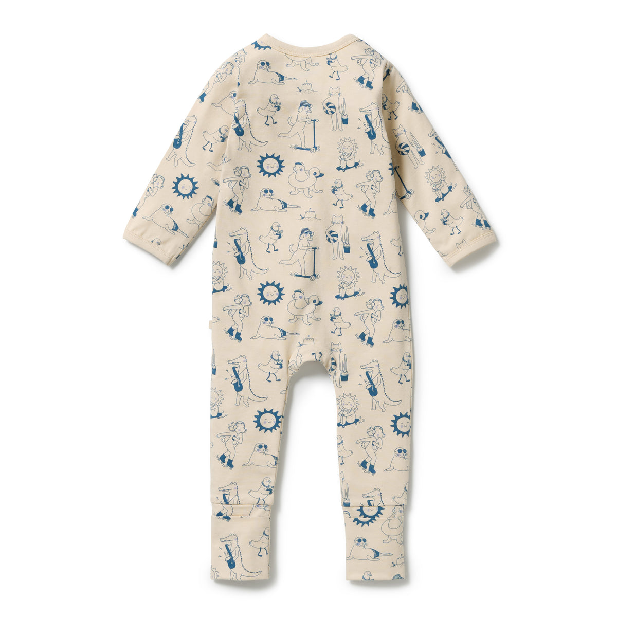 Wilson + Frenchy Tout est Magique Organic Zipsuit with Feet
