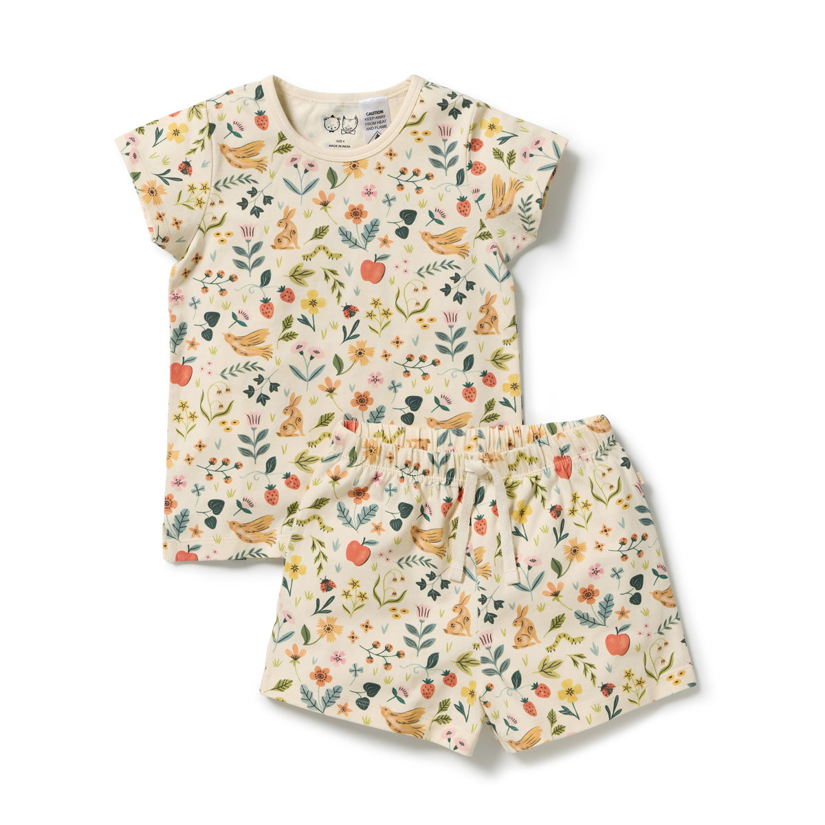 Wilson + Frenchy Summer Garden Organic Short Sleeved Pyjamas