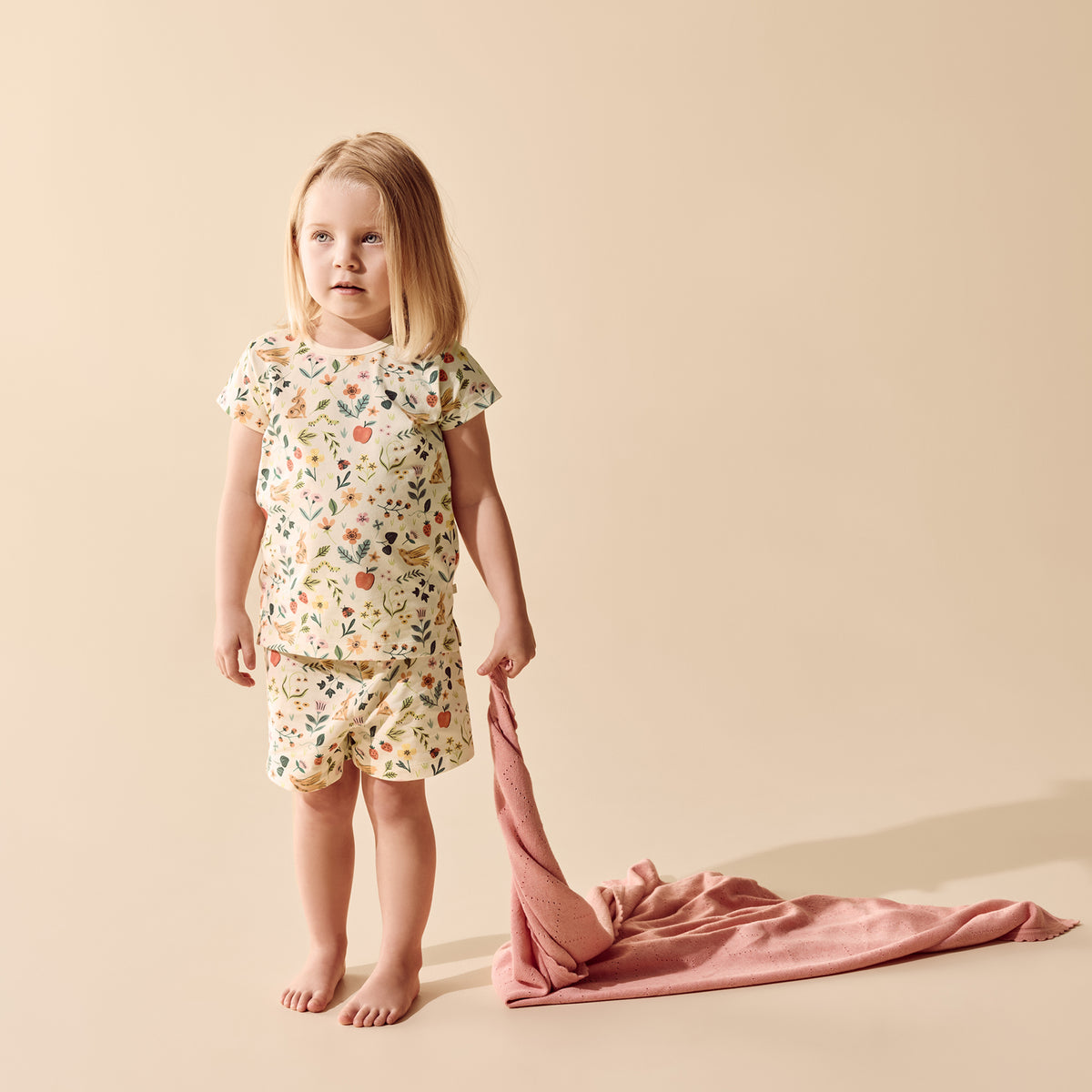 Wilson + Frenchy Summer Garden Organic Short Sleeved Pyjamas