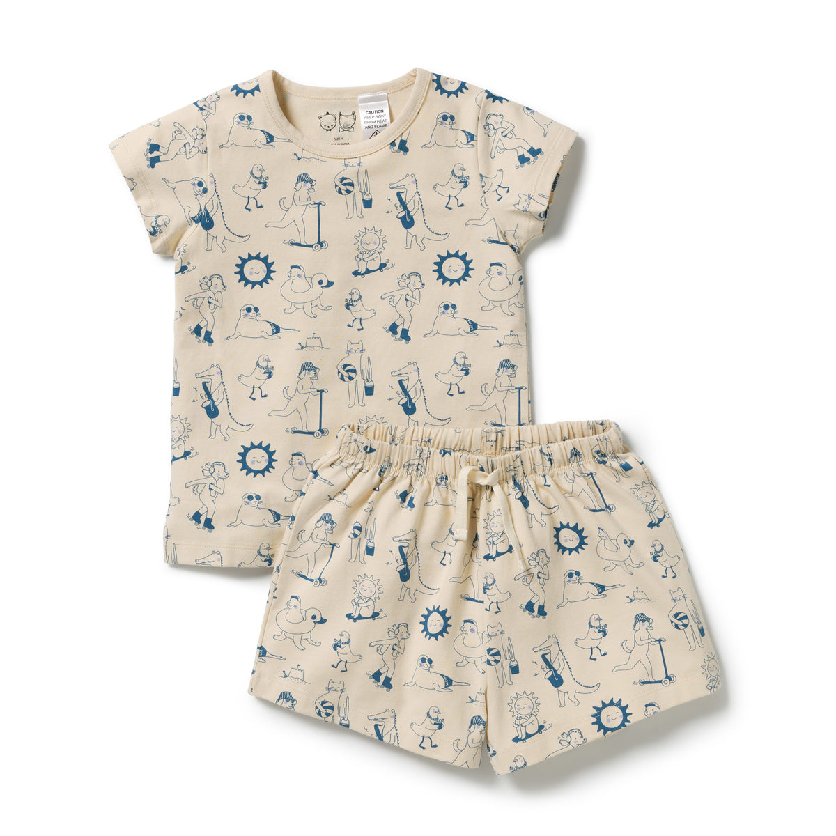 Wilson + Frenchy Tout est Magique Organic Short Sleeved Pyjamas