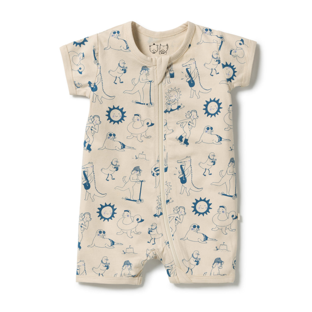 Wilson + Frenchy Tout est Magique Organic Boyleg Zipsuit